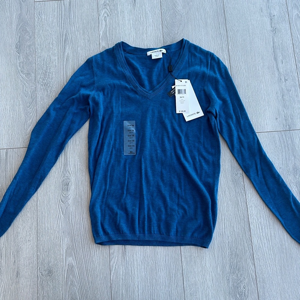 NWT Lacoste Long Sleeve Sweater